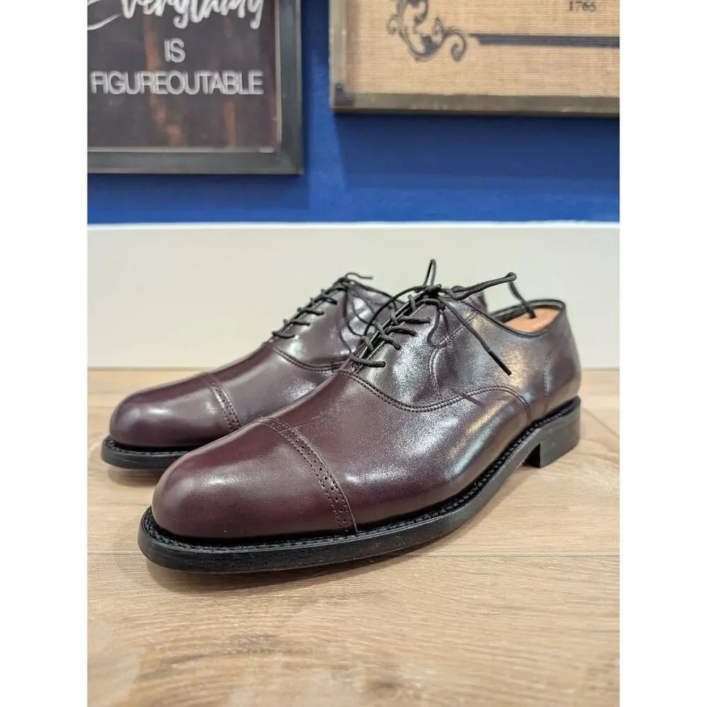 FootJoy Classics Cap Toe Oxford Dress Shoes Oxblood Leather 8.5D NWOB NOS USA